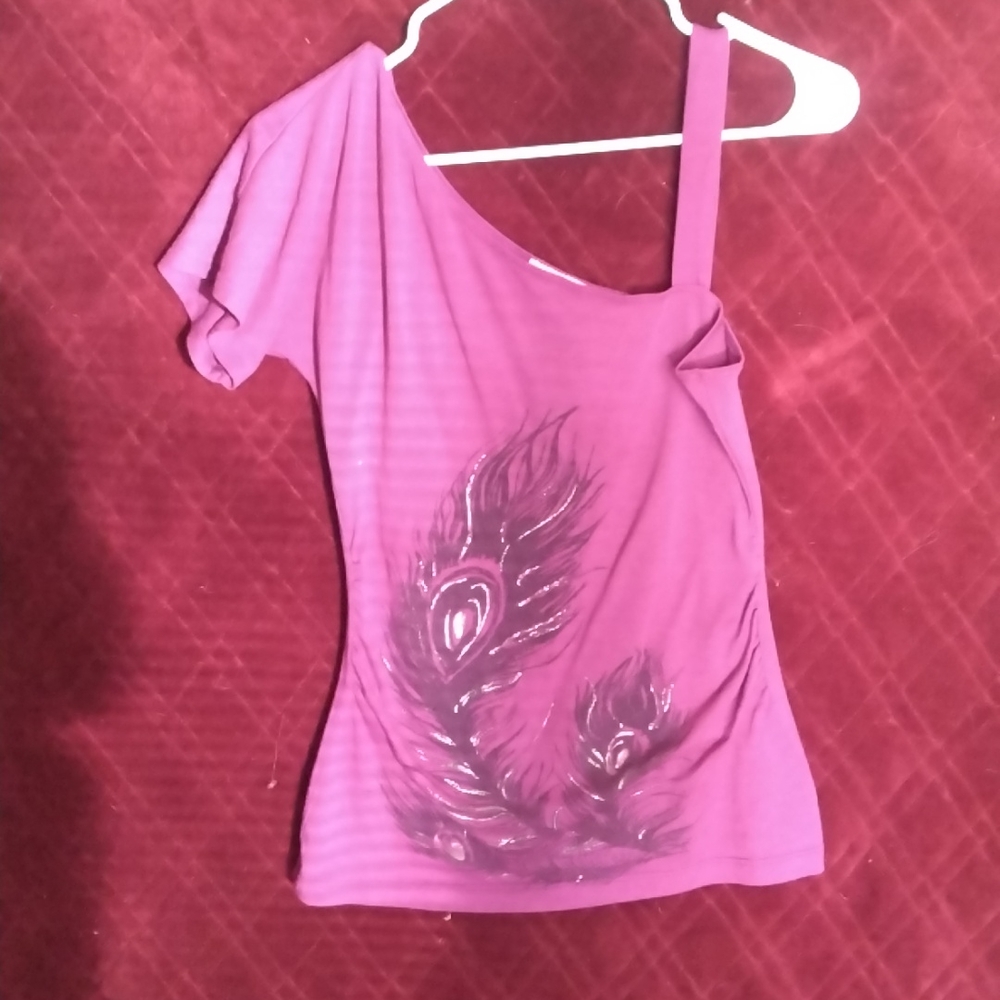 Tank top strap with t shirt sleeve on other